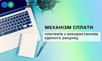 Механізм сплати платежів з використанням єдиного рахунку